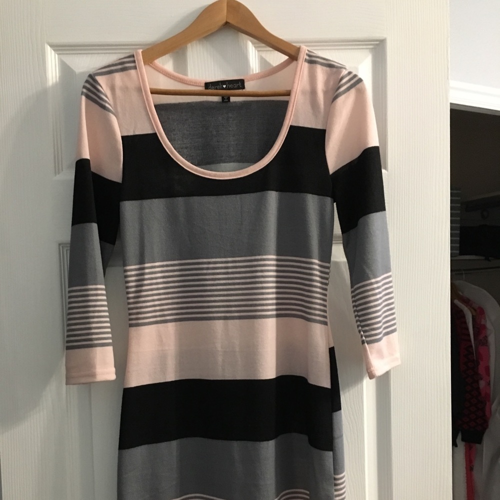 CLEARANCE Derek Heart Striped Dress